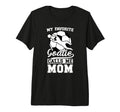 Proud Soccer Keeper Mom Soccer T-Shirt - Casual Everyday Wear Unisex