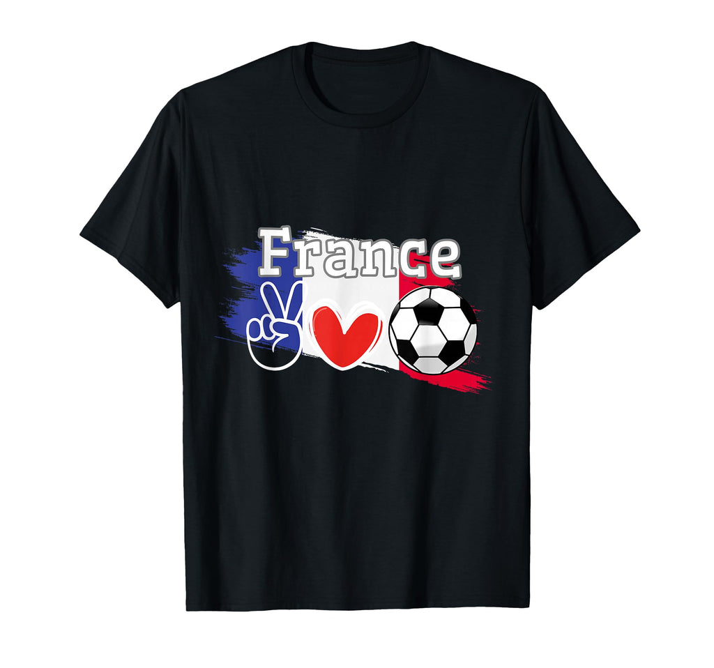 France Flags World Lovers France Love T-Shirt - Graphic Print for Adults