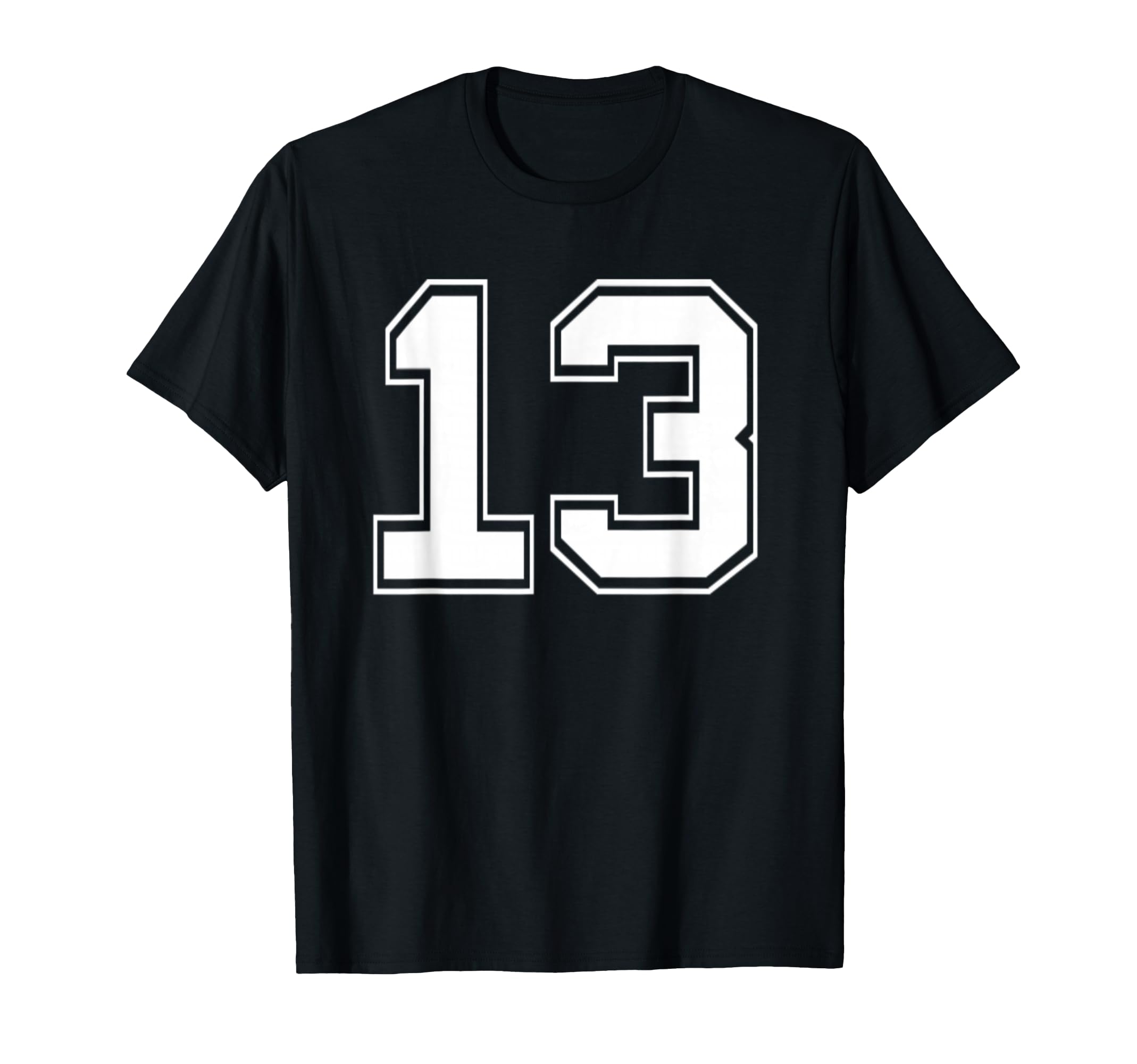 Number 13 Baseball Football Soccer T-Shirt - Streetwear Style for Adults