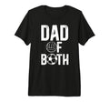 Mens Dad Both Proud Soccer Volleyball T-Shirt - Unique Graphic Men Women