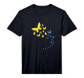 Mens Ukraine Flag Ukrainian Butterfly T-Shirt - Trendy Graphic for Adults