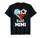 Ball Mimi Soccer Football Volleyball T-Shirt - Fun Novelty Design Unisex