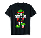 Soccer Elf Funny Family Matching T-Shirt - Minimalist Print Men Women