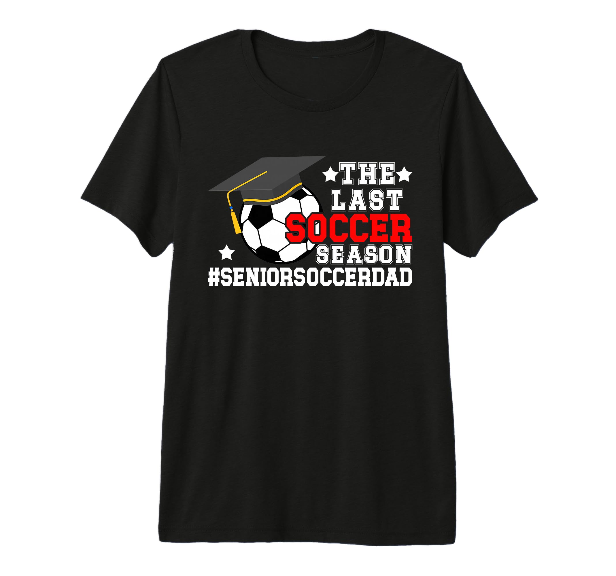Mens Last Soccer Season Soccer Senior T-Shirt - Unique Graphic for Adults
