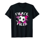 Fierce Field Soccer Player T-Shirt - Streetwear Style Unisex