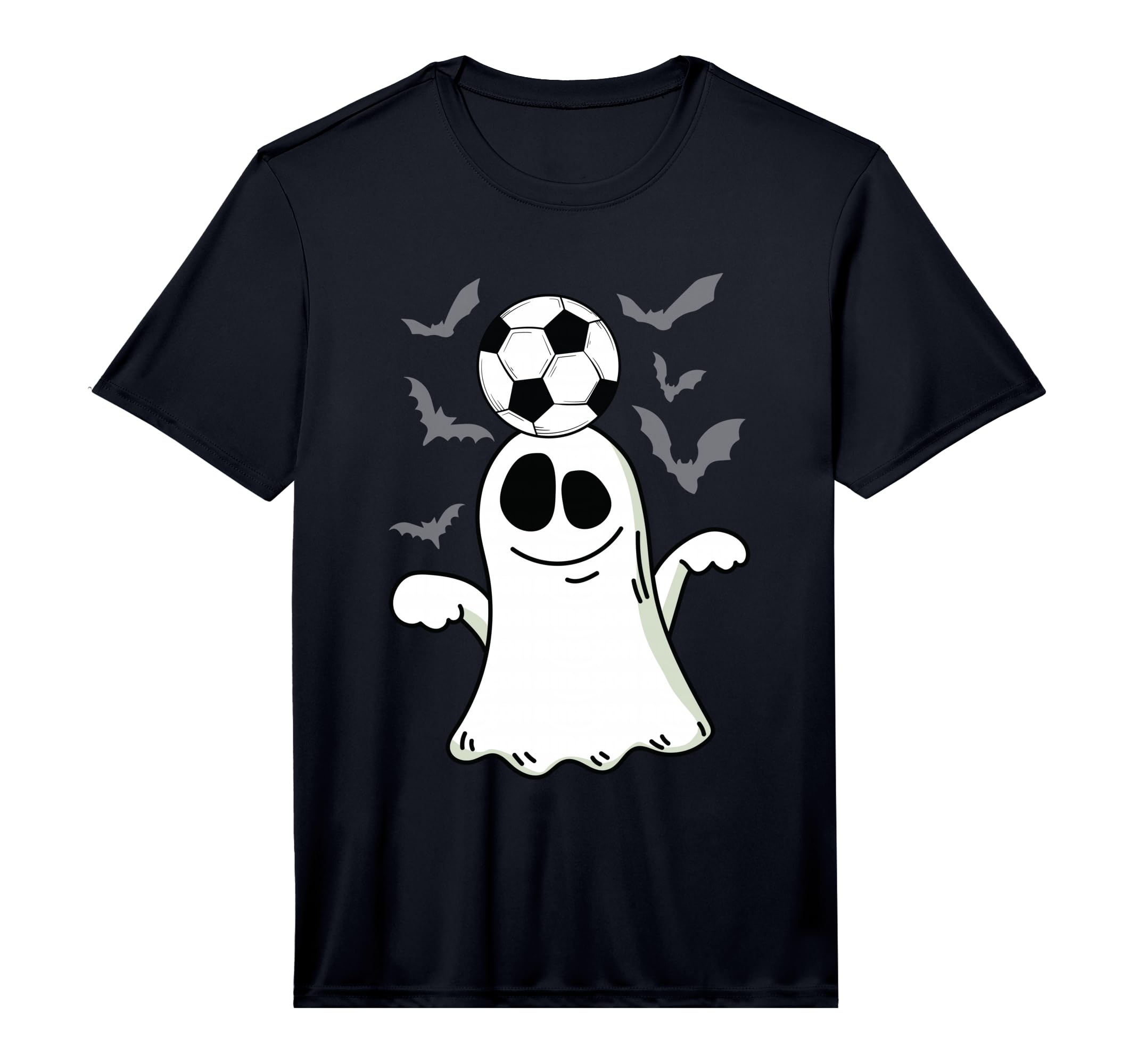 Ghost Playing Soccer Lazy Diy T-Shirt - Trendy Graphic for Adults