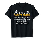 Soccer Coaching Training Trainer T-Shirt - Casual Everyday Wear Unisex