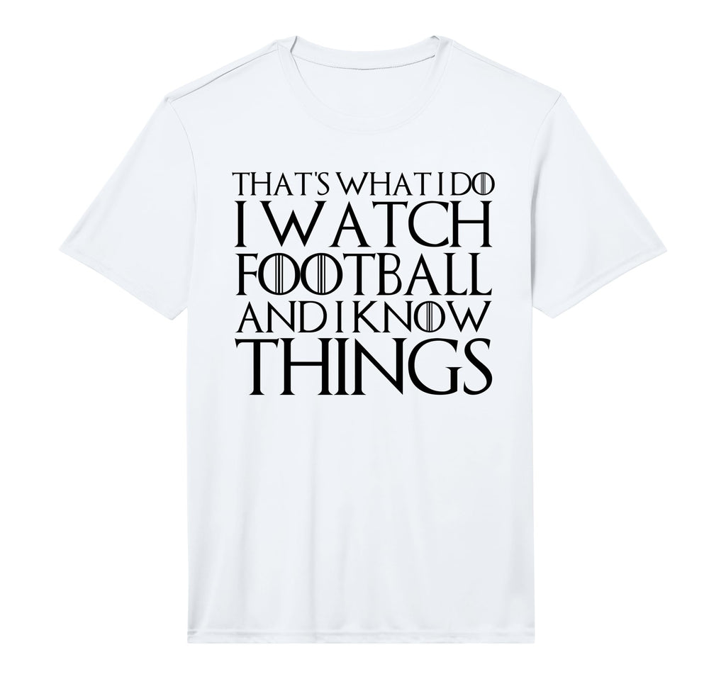 Thats What I Do I Watch Football T-Shirt - Fun Novelty Design for Adults
