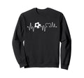 Soccer Heartbeat Soccer Ball Sweatshirt - Novelty Apparel for Adults