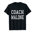 Coach Malone Custom Football T-Shirt - Casual Everyday Wear Men Women