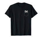 Faux Pocket Soccer Heart Ball Minimal Sports T-Shirt - Graphic Print Unisex
