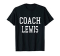 Coach Lewis Custom Football T-Shirt - Casual Everyday Wear Men Women