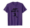 Soccer Player Just Shoot It T-Shirt - Fun Novelty Design Men Women