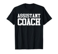 Coach Assistant Coaching Team Fun Gift T-Shirt - Minimalist Print Men Women