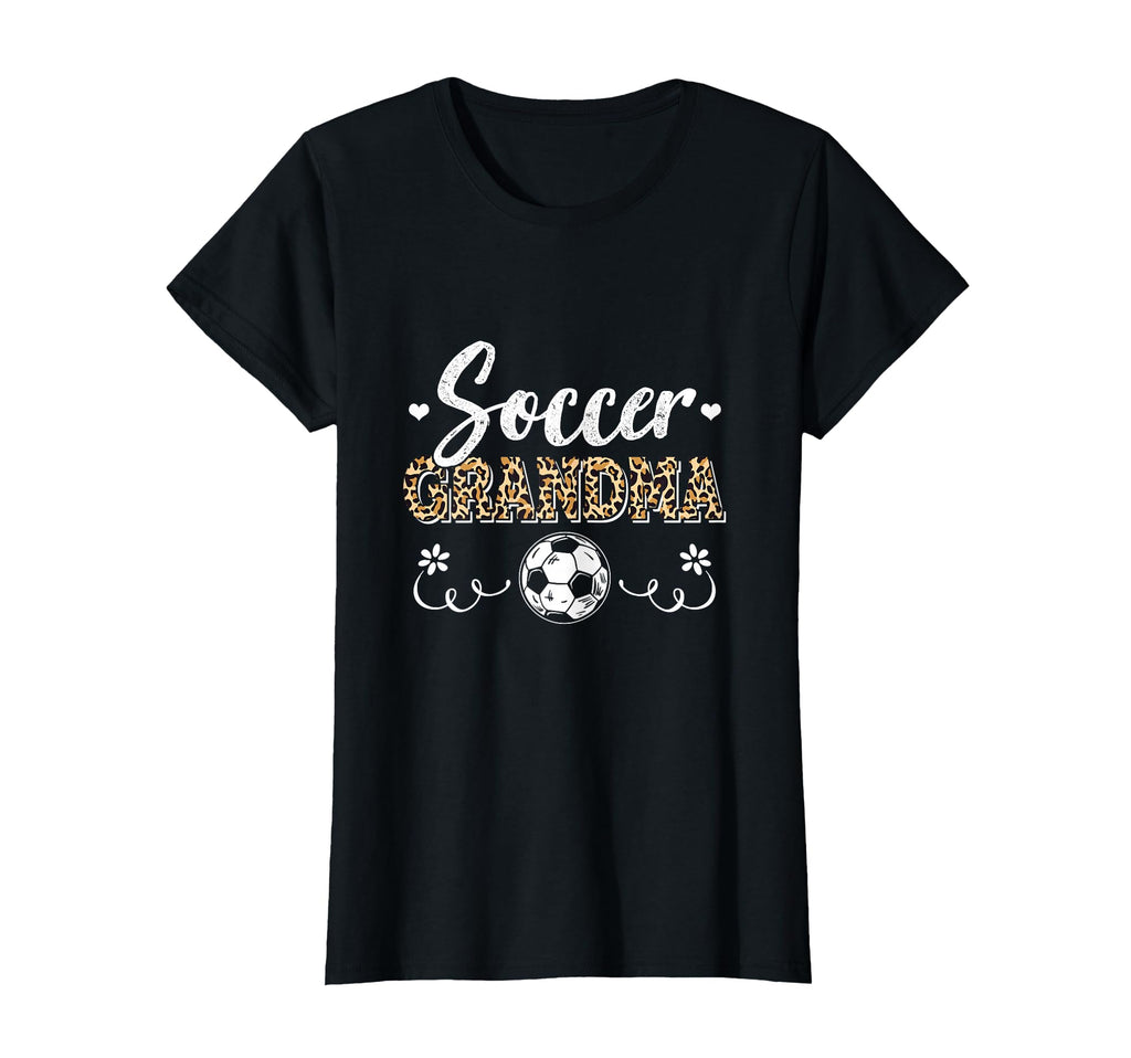 Funny Soccer Grandma Leopard T-Shirt - Fun Novelty Design Men Women