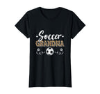 Funny Soccer Grandma Leopard T-Shirt - Fun Novelty Design Men Women