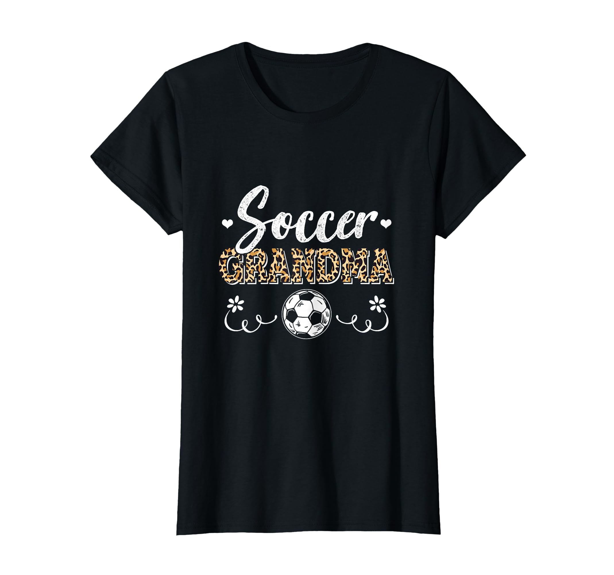 Funny Soccer Grandma Leopard T-Shirt - Fun Novelty Design Men Women