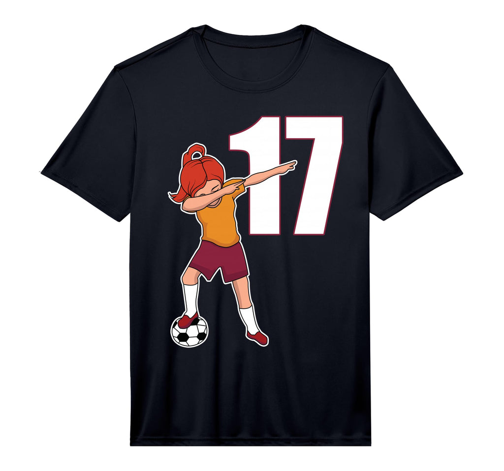 Soccer Number 17 Funny Dabbing Dab T-Shirt - Streetwear Style Unisex