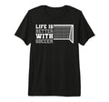 Sport Better Soccer Funny Tri Blend T-Shirt - Novelty Apparel Men Women