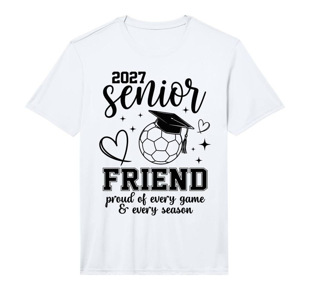 2027 Senior Soccer Friend Proud Family T-Shirt - Aesthetic Graphic Unisex