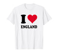 Love Stories I Heart England T-Shirt - Streetwear Style Unisex
