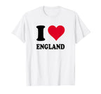 Love Stories I Heart England T-Shirt - Streetwear Style Unisex