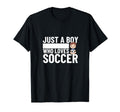 Soccer Player Just Who Loves Soccer T-Shirt - Minimalist Print for Adults