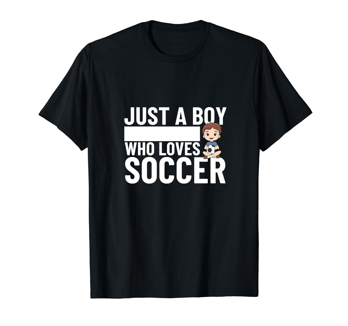 Soccer Player Just Who Loves Soccer T-Shirt - Minimalist Print for Adults