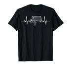 Soccer Heartbeat Football Lovers T-Shirt - Streetwear Style for Adults