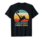 17Th Birthday Gift Soccer Awesome Since T-Shirt - Graphic Print for Adults