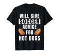 Soccer Advice Hot Dogs Team Coach T-Shirt - Fun Novelty Design Unisex