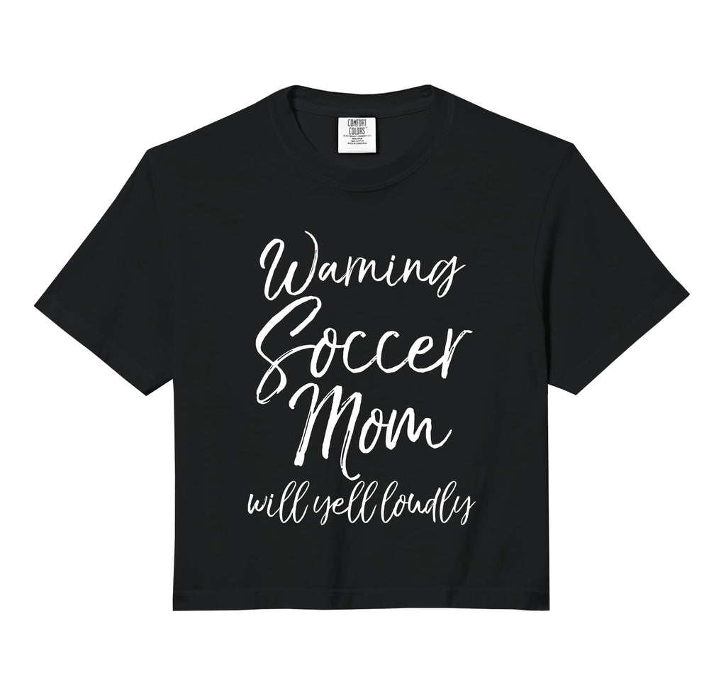 Funny Soccer Mom Gift Warning Soccer Sweatshirt - Graphic Print Men Women