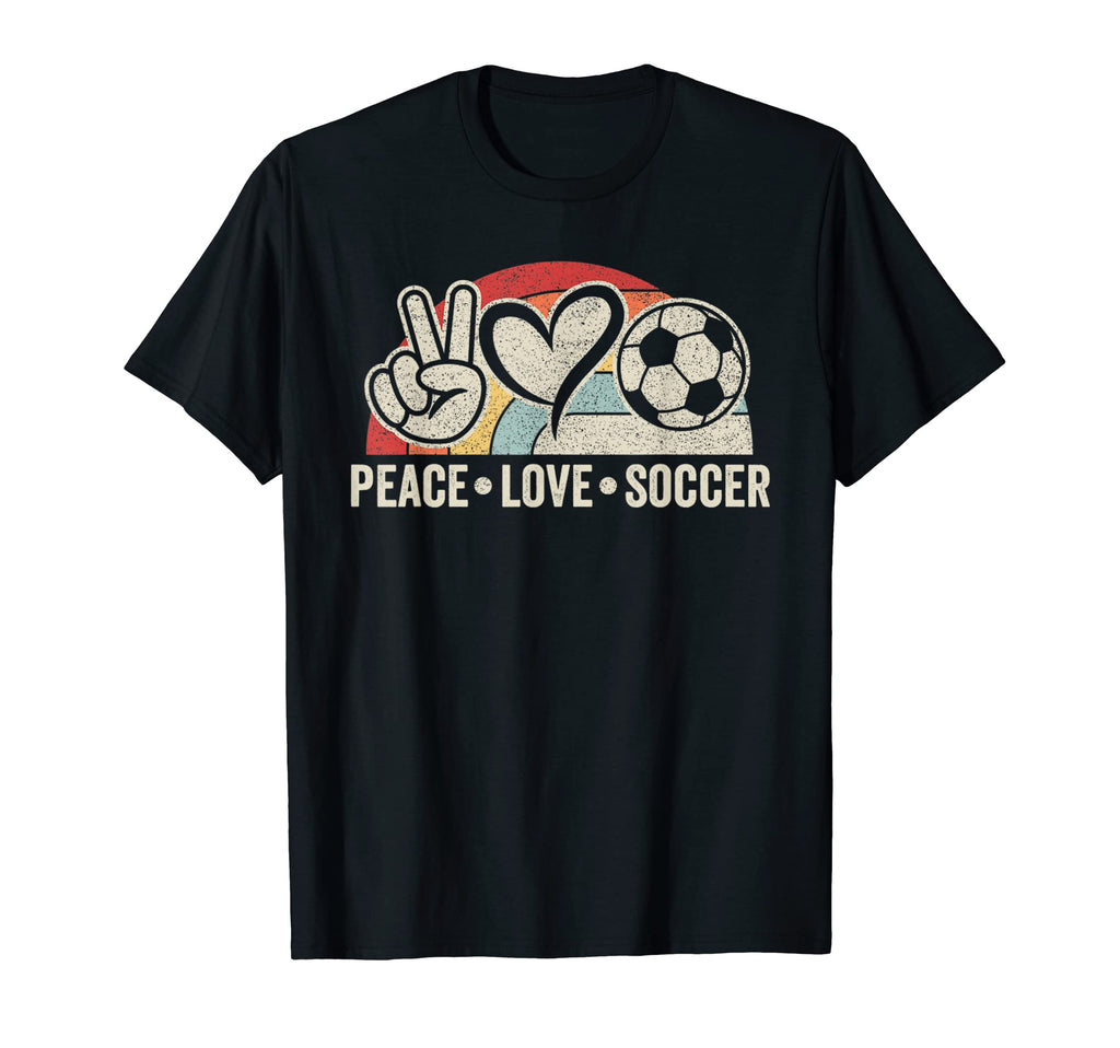 Peace Love Soccer T-Shirt - Streetwear Style Unisex