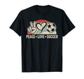 Peace Love Soccer T-Shirt - Streetwear Style Unisex