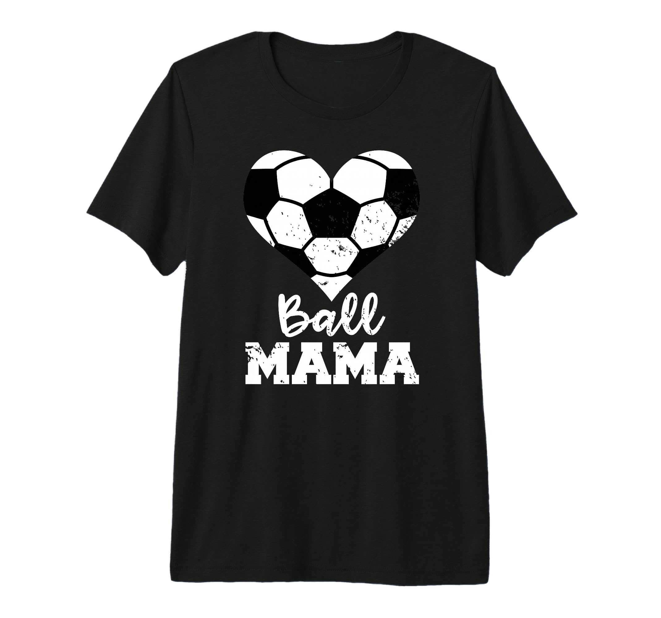 Ball Mama Funny Soccer Mama Tri Blend T-Shirt - Streetwear Style for Adults