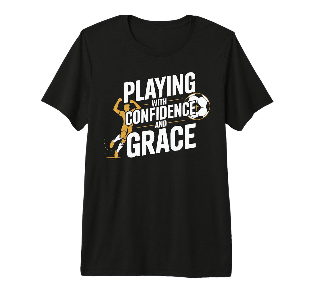 Christian Soccer Player Religious Bible T-Shirt - Novelty Apparel Unisex
