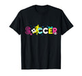 Soccer Coquette Bow Game Day Soccer Vibes T-Shirt - Custom Art Print Unisex