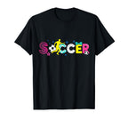 Soccer Coquette Bow Game Day Soccer Vibes T-Shirt - Custom Art Print Unisex