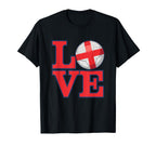 Love England Soccer Passion Pride T-Shirt - Trendy Graphic for Adults