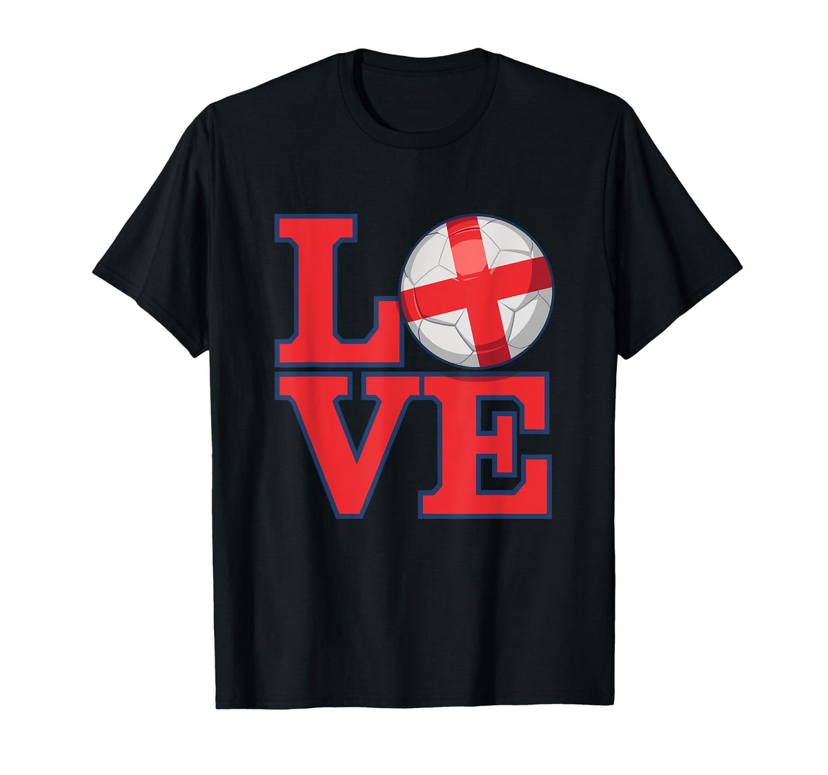 Love England Soccer Passion Pride T-Shirt - Trendy Graphic for Adults