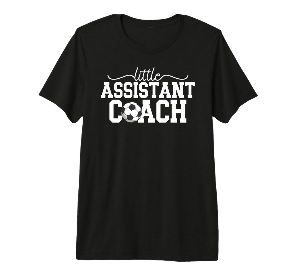 Little Assistant Coach Soccer Assistant T-Shirt - Unique Graphic Men Women