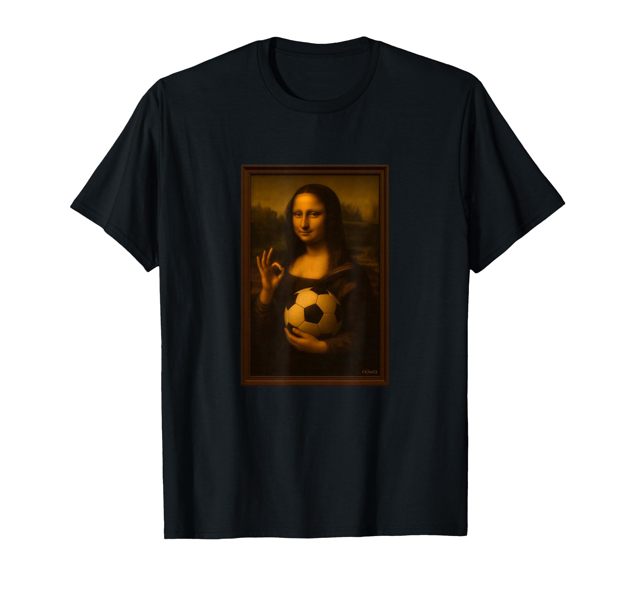 Hoops Nowa Mona Lisa Loves Soccer Hoodie - Unique Graphic Men Women