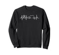 Soccer Heartbeat Love Passion Sweatshirt - Minimalist Print Men Women