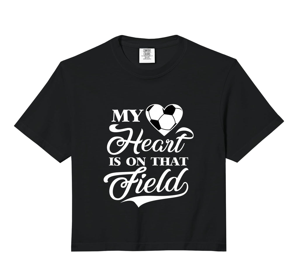 My Heart Is That Field Soccer Cheer Hoodie - Custom Art Print Men Women