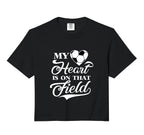 My Heart Is That Field Soccer Cheer Hoodie - Custom Art Print Men Women