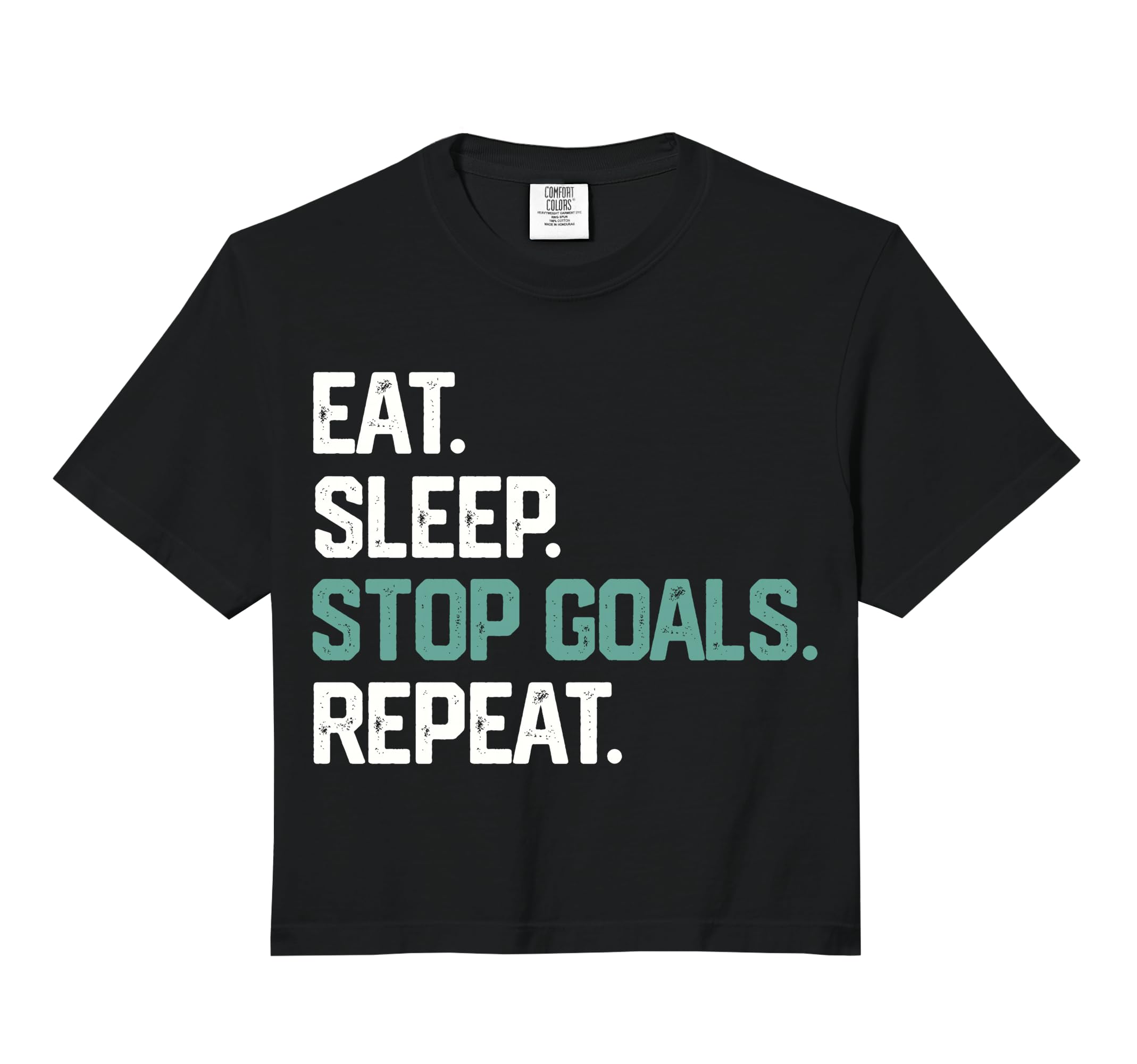 Eat Sleep Stop Goals Repeat Soccer Hoodie - Streetwear Style for Adults