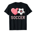 I Love Soccer Goalie Player Fan Game T-Shirt - Minimalist Print Men Women