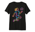 Colorful Funny Soccer Fan Dad Mom T-Shirt - Custom Art Print Men Women