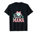Goal Mama Soccer Bow Soccer Mom Pride T-Shirt - Graphic Print Unisex