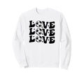 Valentines Day Soccer Love Hearts Sweatshirt - Minimalist Print for Adults